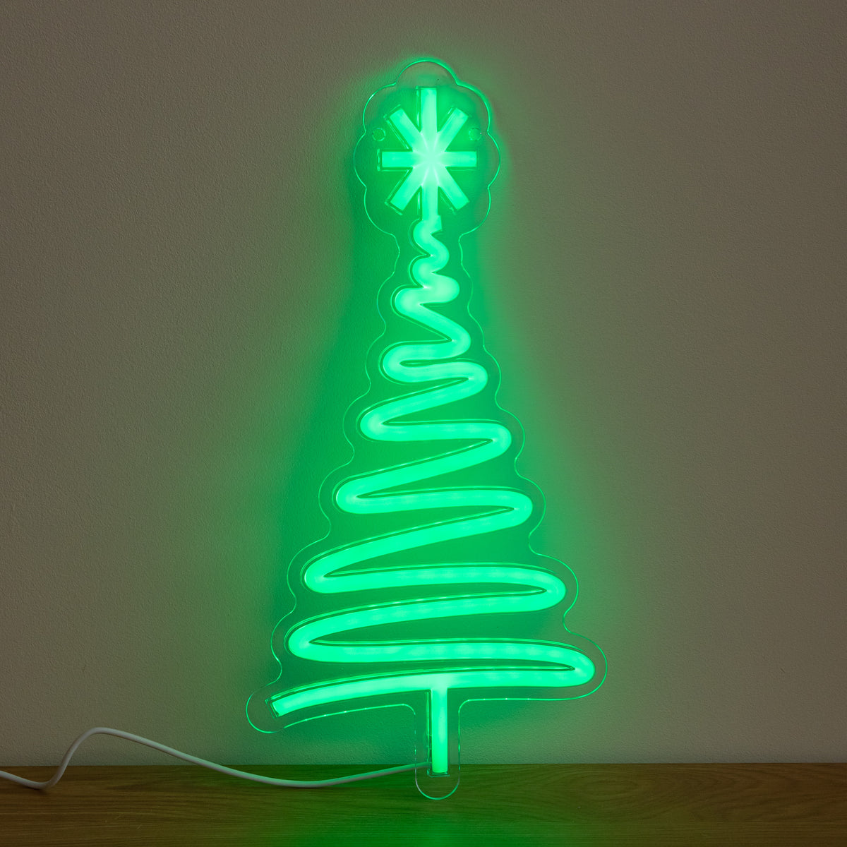 40cm USB Powered Neon Christmas Tree Light with Multi-Coloured LEDs