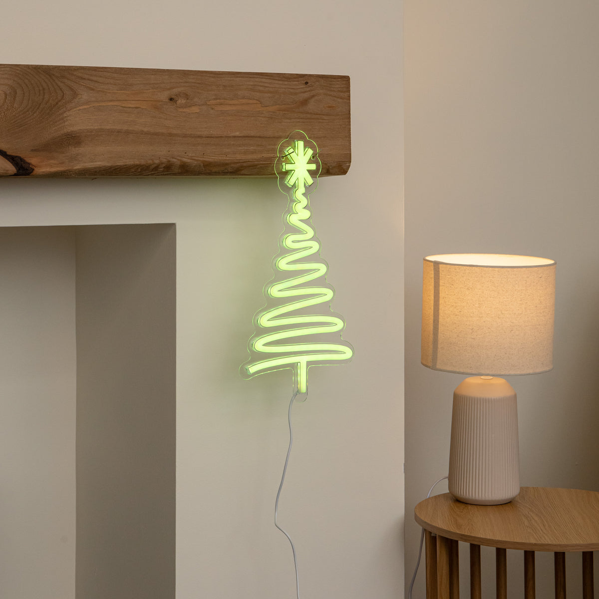 40cm USB Powered Neon Christmas Tree Light with Multi-Coloured LEDs