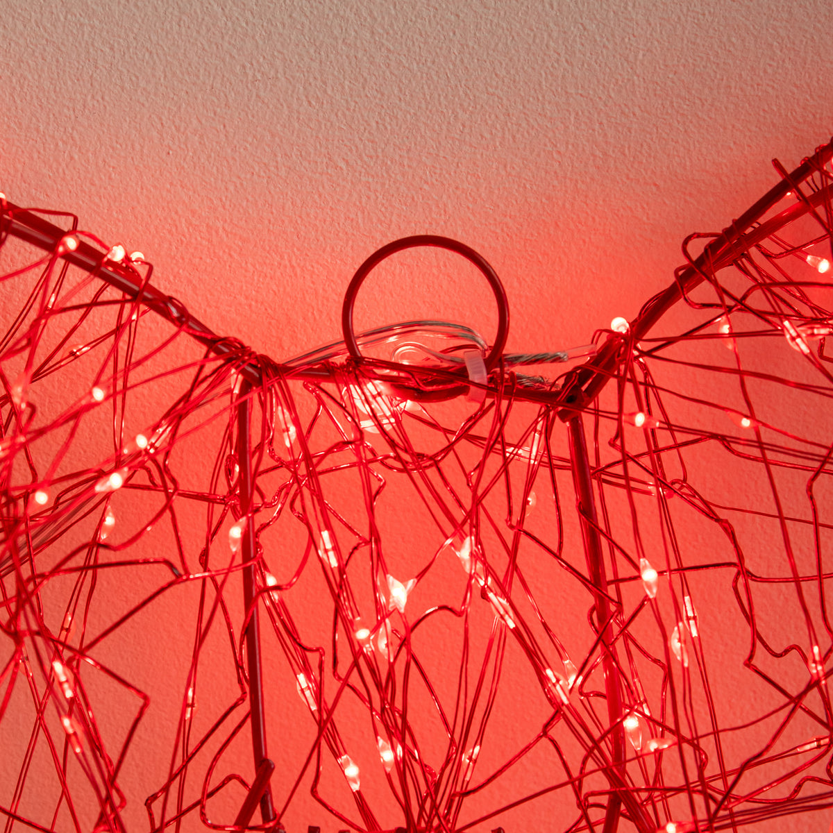 43cm Light up Red Christmas Bow with 650 Red LEDs