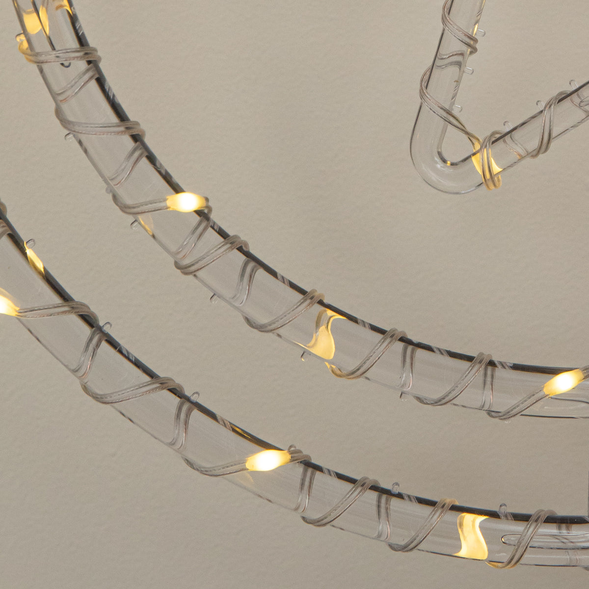 34cm Light Up Star Rings Christmas Decoration with 45 Warm White LEDs