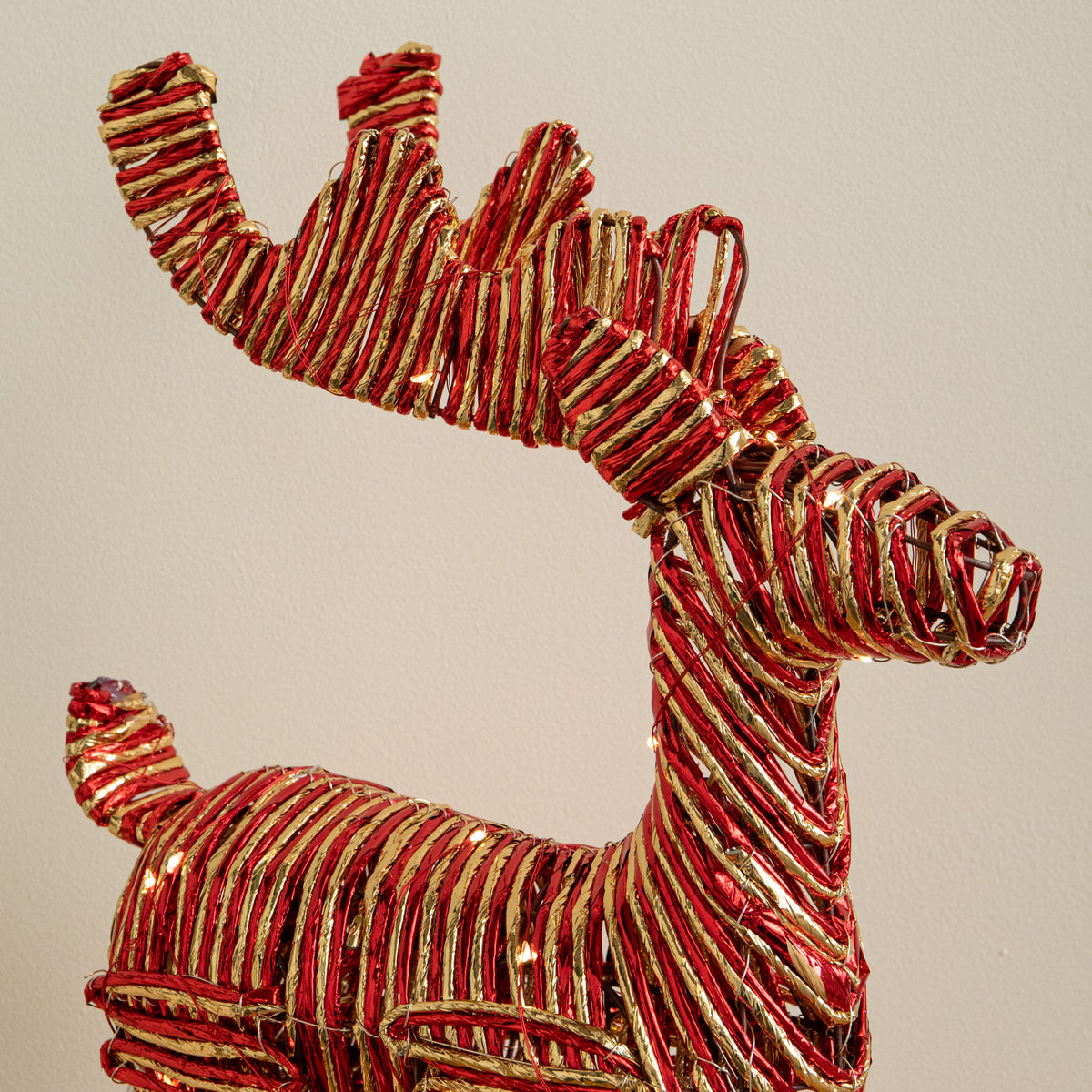 40cm Light Up Christmas Reindeer with 50 Warm White LEDs