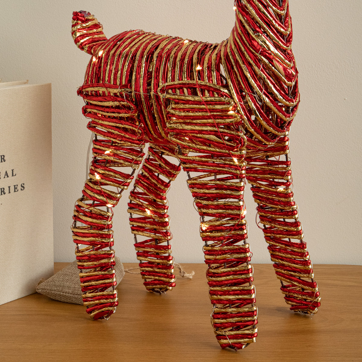 40cm Light Up Christmas Reindeer with 50 Warm White LEDs