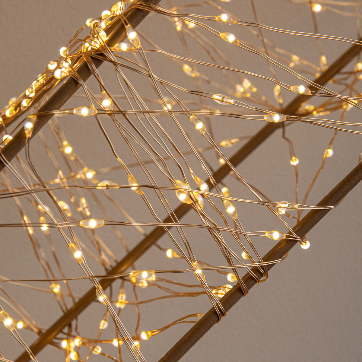 79cm Gold Christmas Star Light with 2400 Warm White LEDs & Timer
