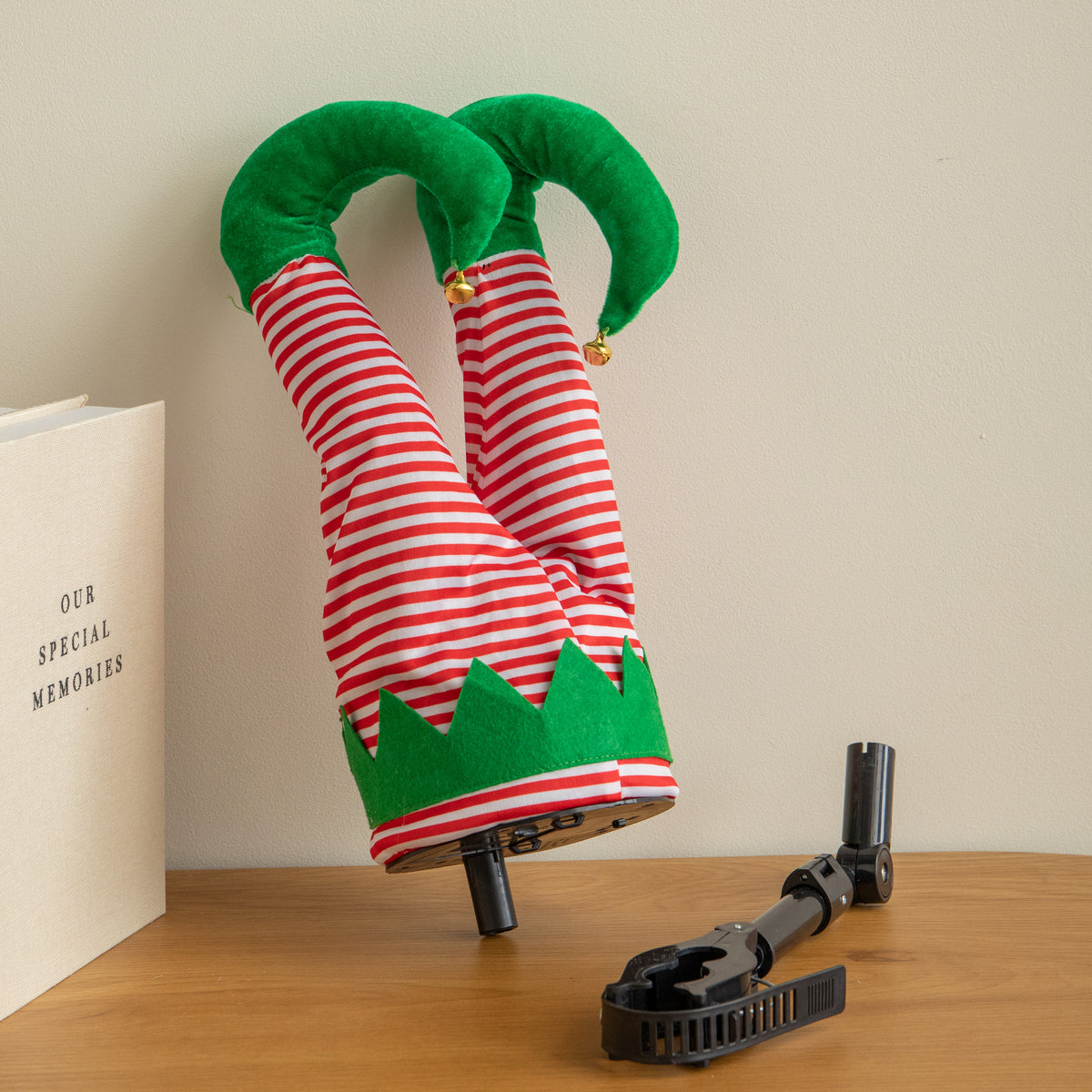 35cm Elf's Stuck Wriggling Christmas Tree Decoration