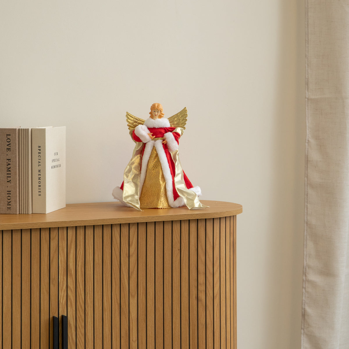 30cm Traditional Christmas Angel Tree Topper Decoration