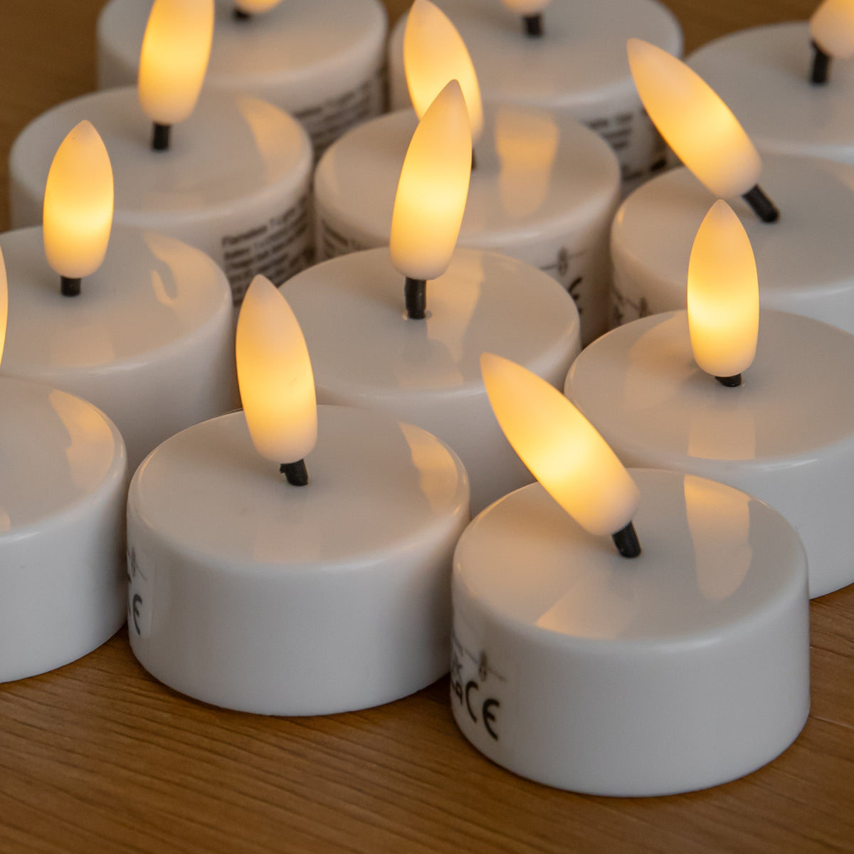 Battery Powered 12 Pack Flameless LED Tealight Candles