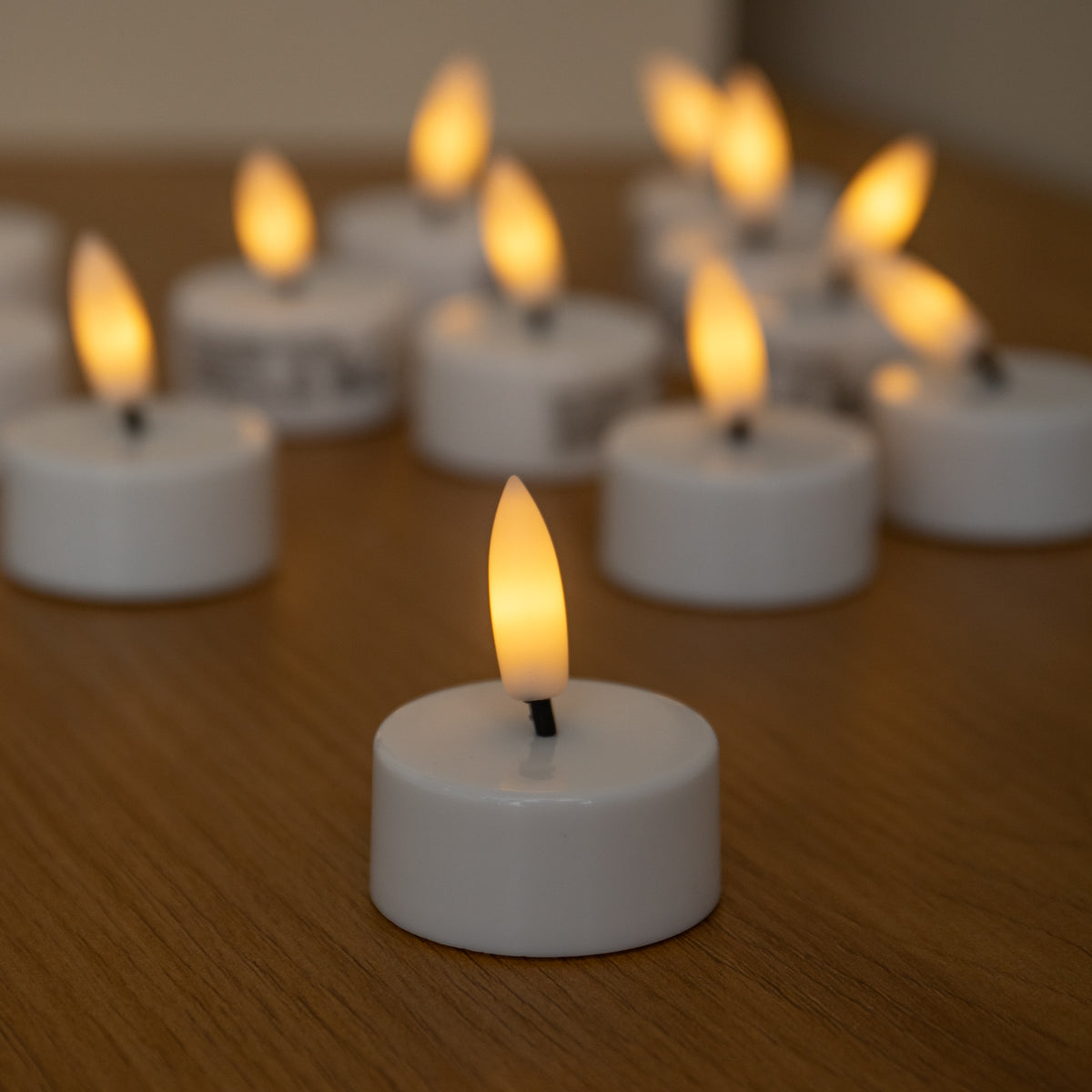 Battery Powered 12 Pack Flameless LED Tealight Candles