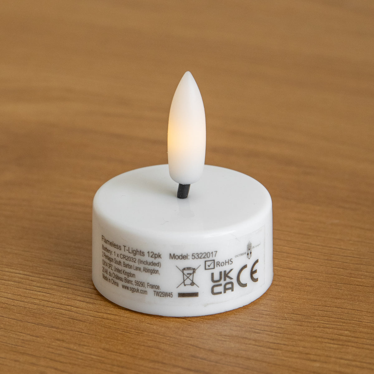 Battery Powered 12 Pack Flameless LED Tealight Candles