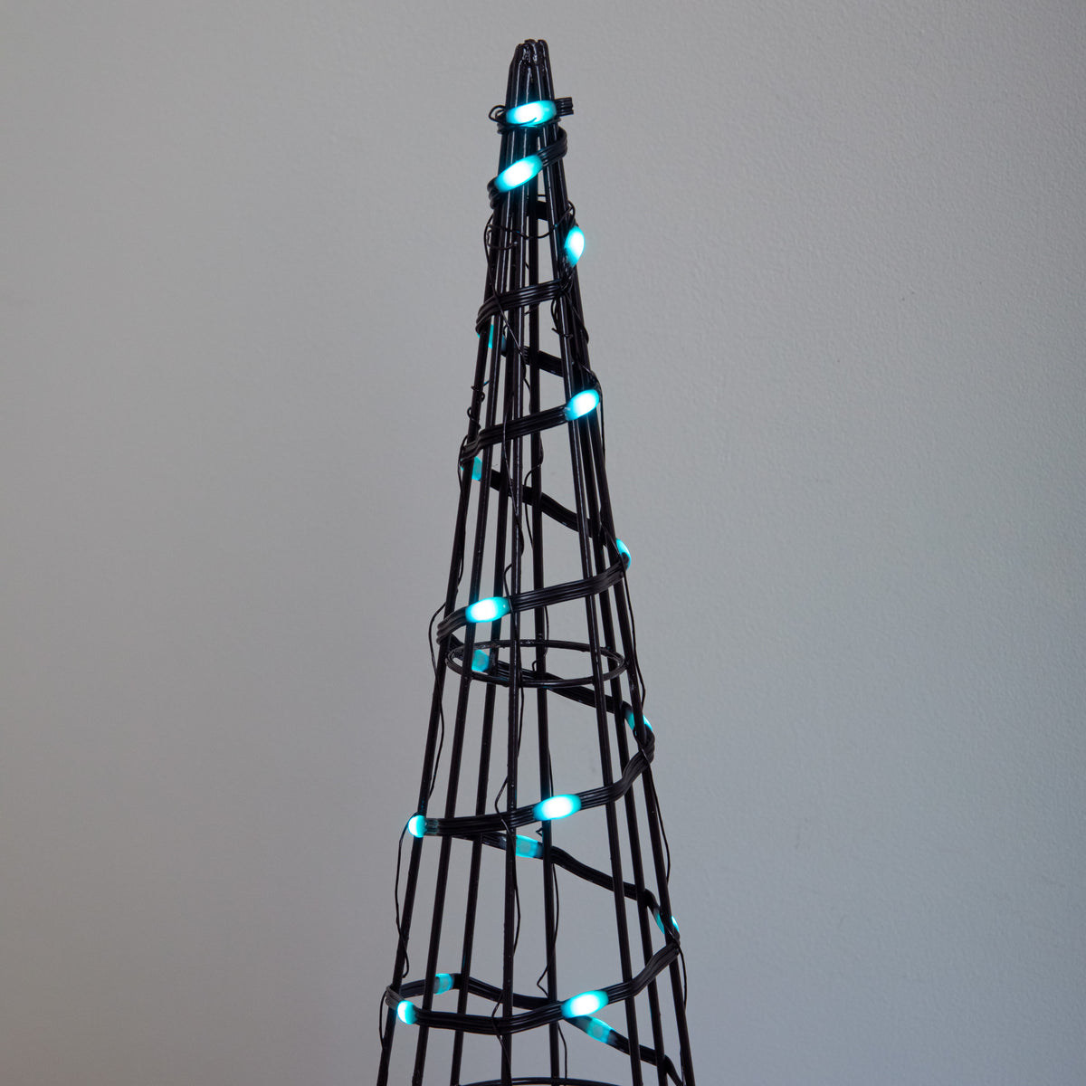 60cm Light up Black Christmas Cone with Remote Control & RGB LEDs