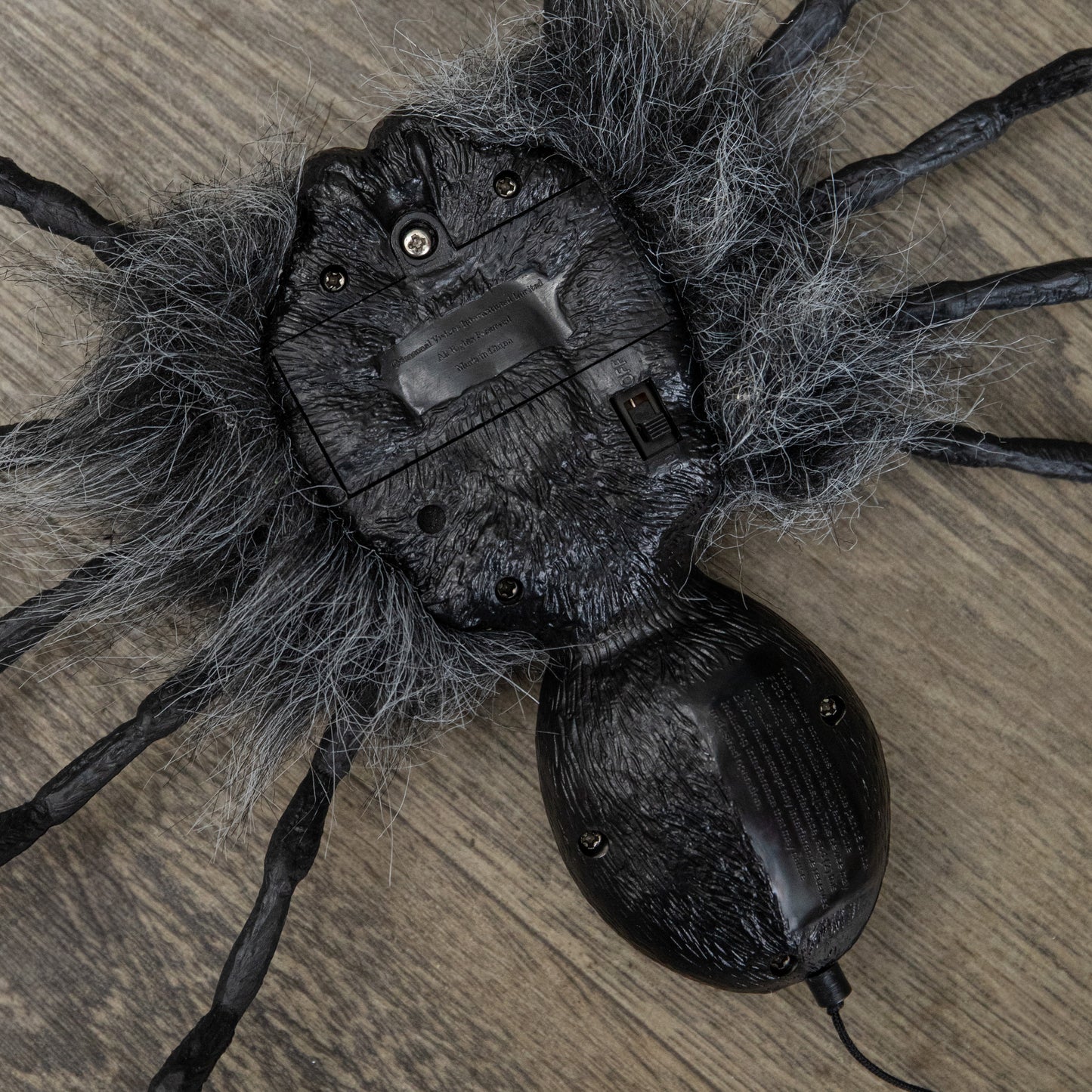3 Pack of 2ft Battery Operated Ash Dropping Dangling Halloween Spider Animatronic Decoration