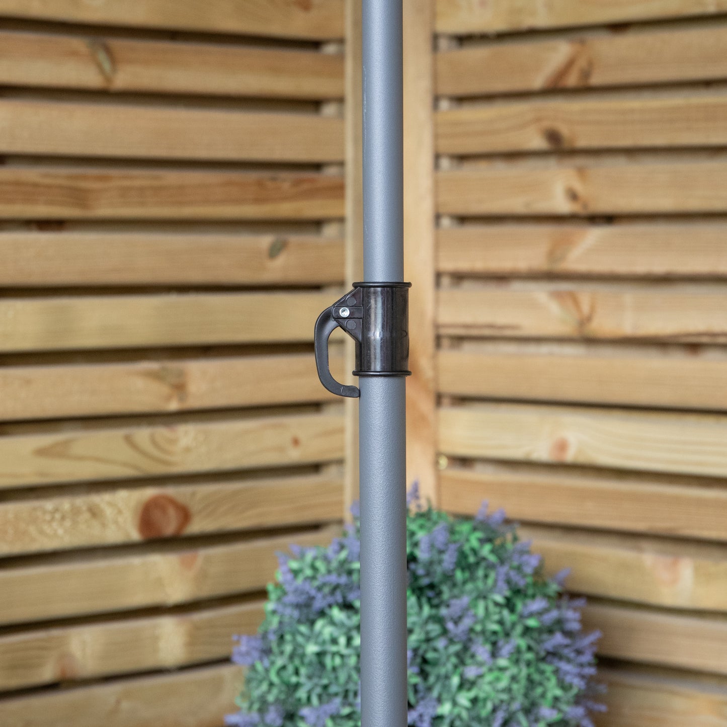 1.7m Outdoor Garden Patio Parasol Sun Shade in Grey