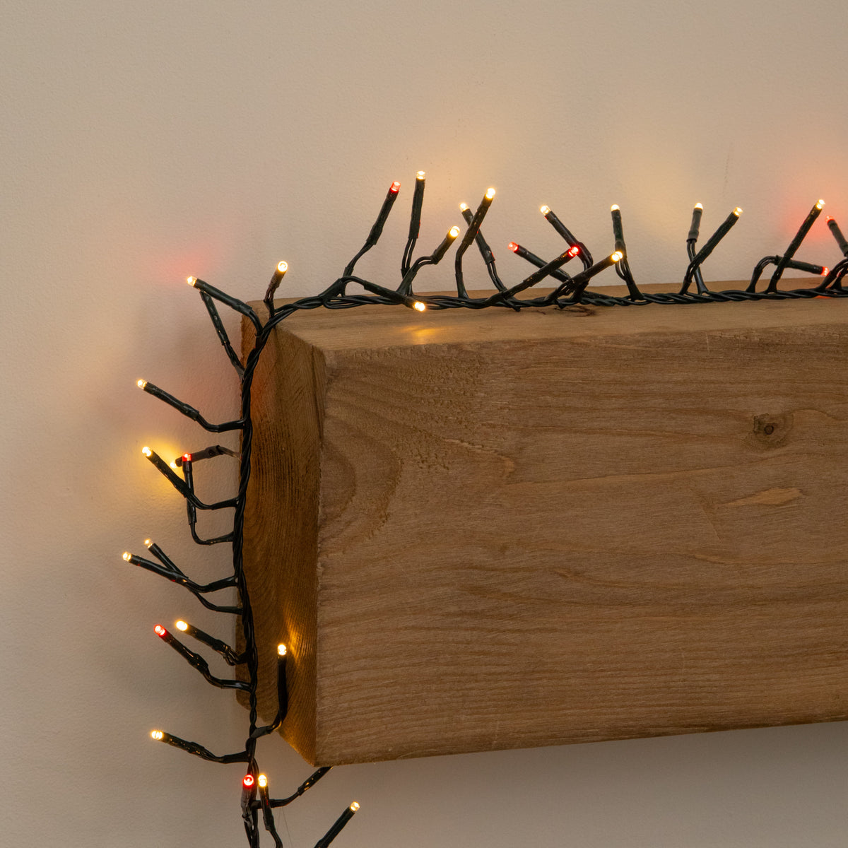 18.5m 1440 LED ClusterBrights Christmas String Lights in Red & Warm White
