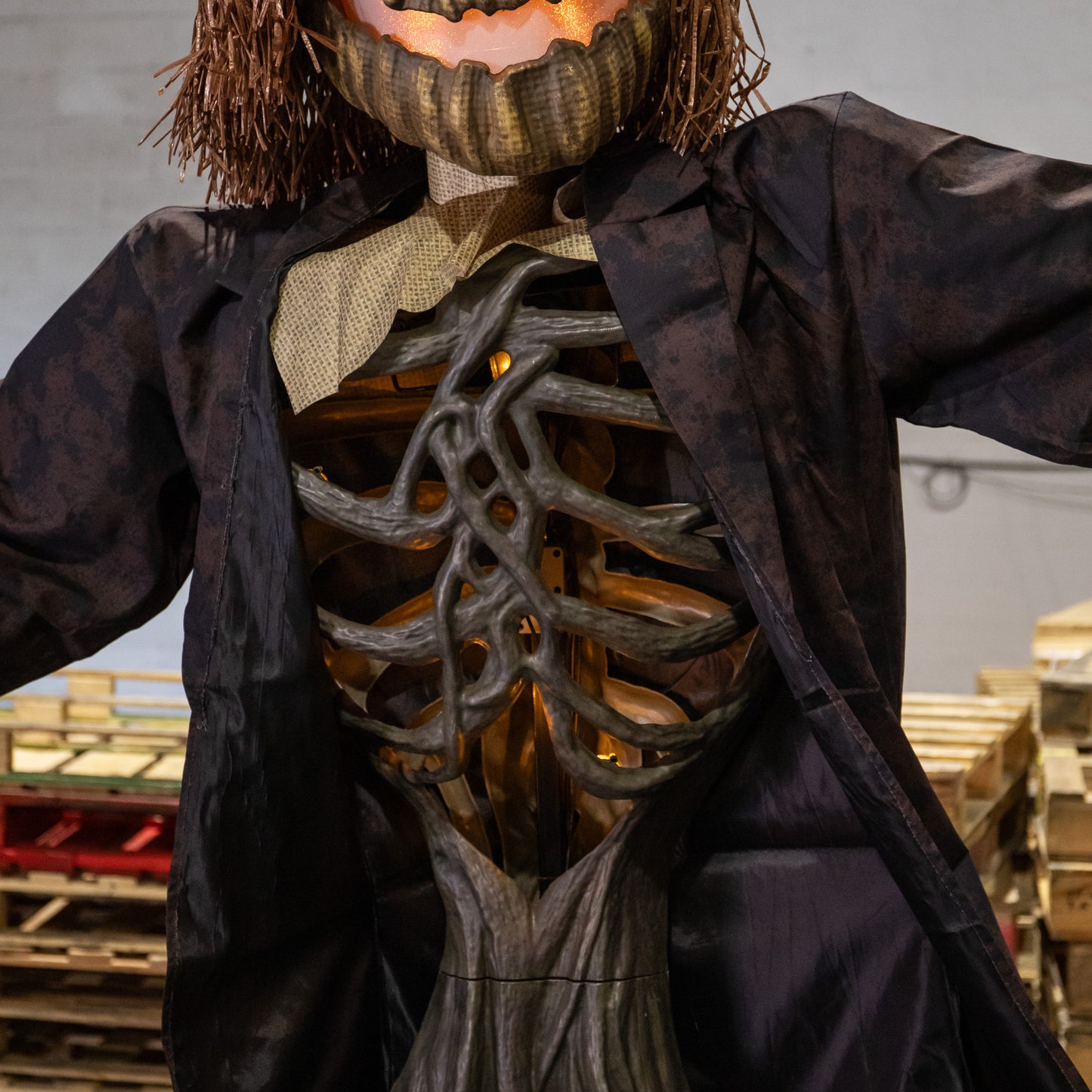 Home Accents 15ft Giant Sized Animated LED Worricrow Scarecrow Halloween Decoration