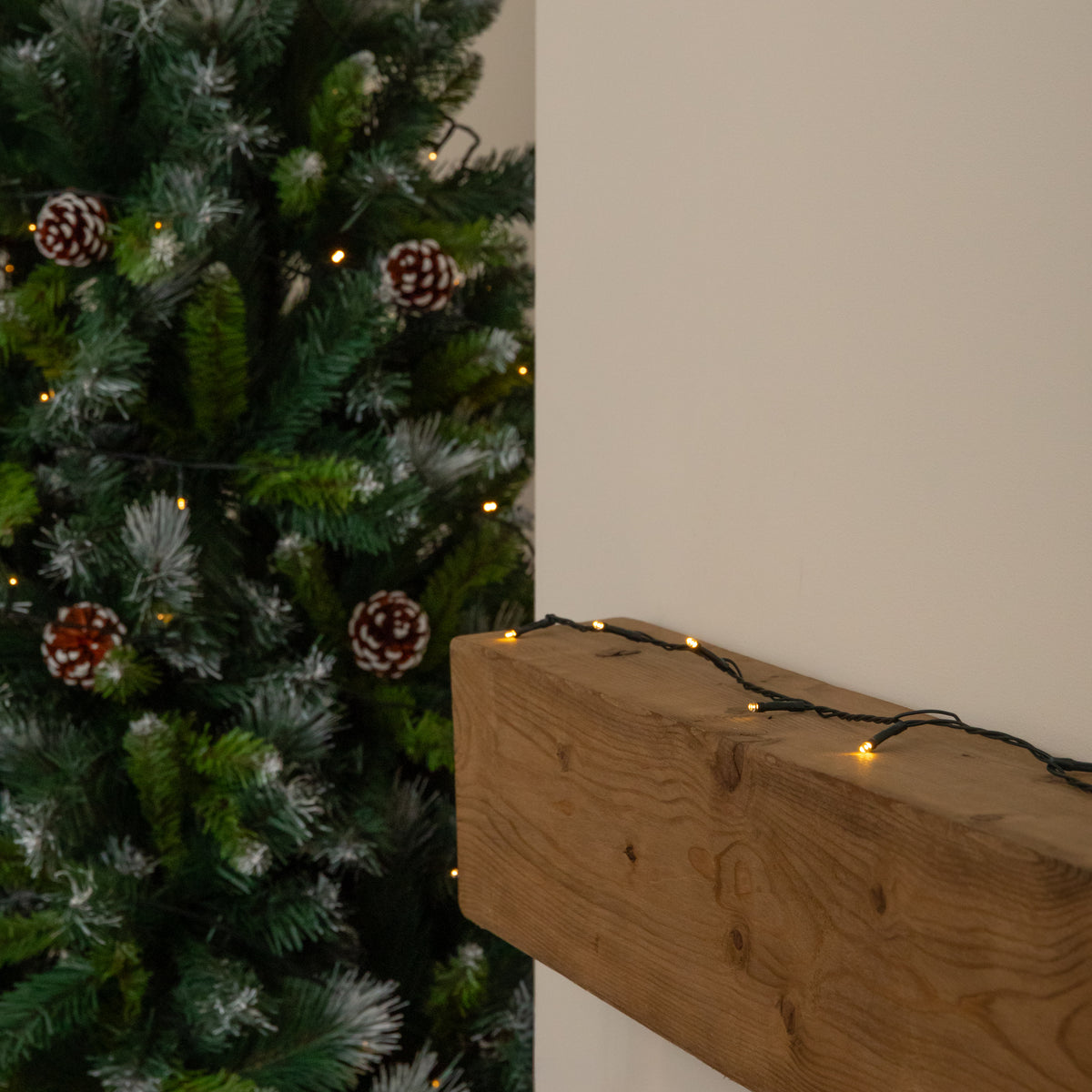 20m 200 LED Multi-Action Christmas String Lights in Warm White