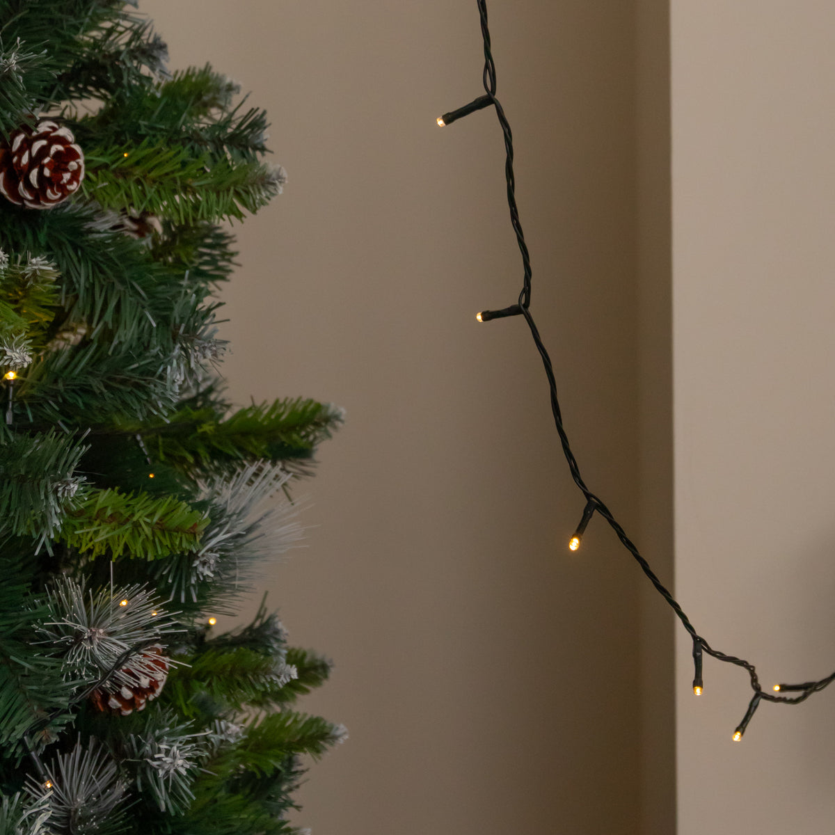 100m 1000 LED Multi-Action Christmas String Lights in Warm White