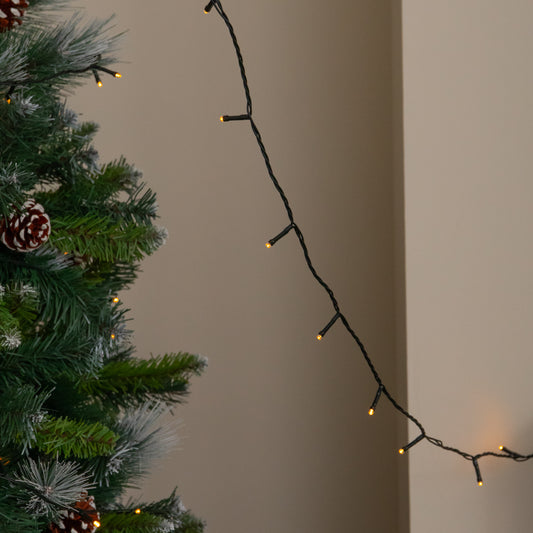 50m 500 LED Multi-Action Christmas String Lights in Antique White
