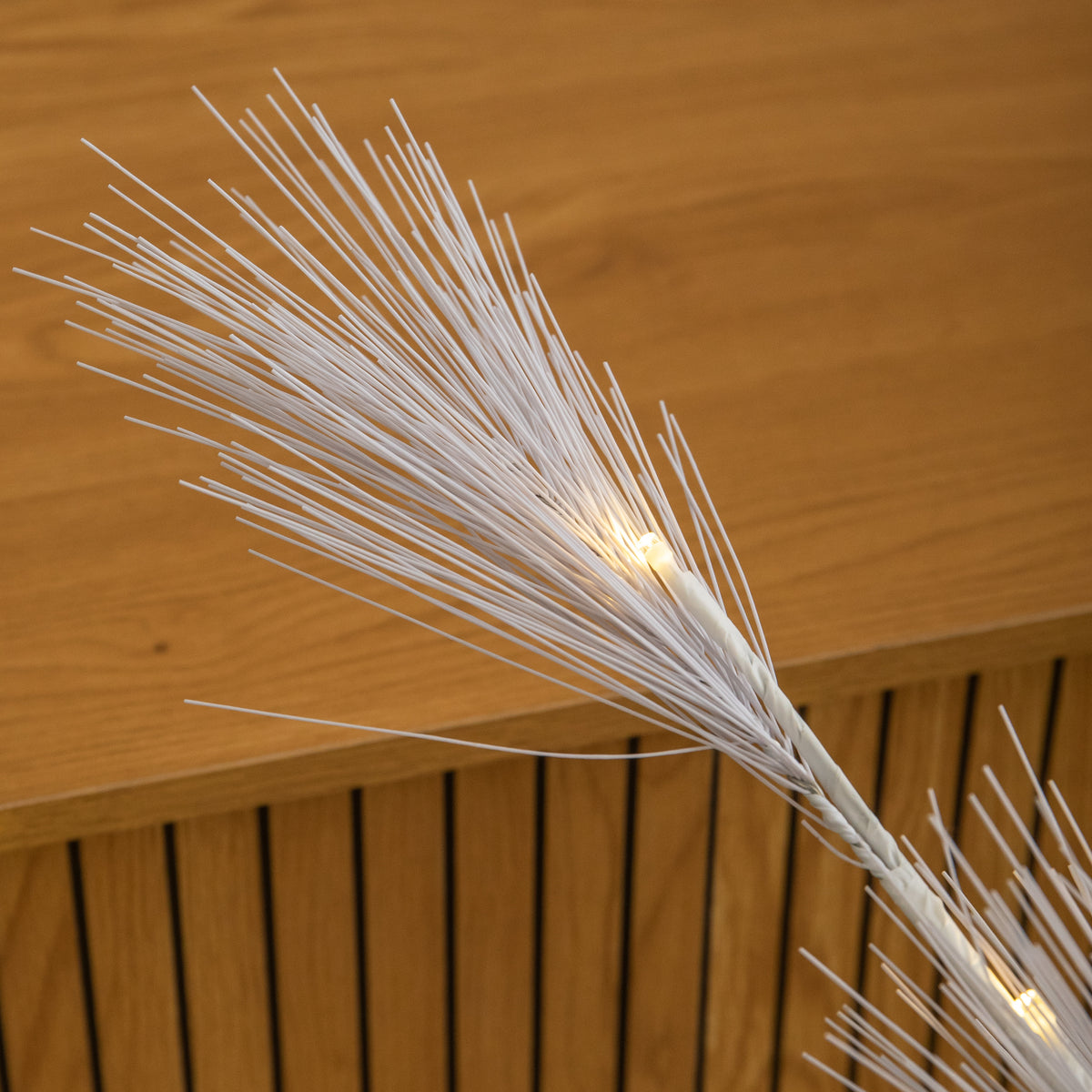 5ft (1.5m) Light Up Feather Pine Christmas Tree with Warm White LEDs