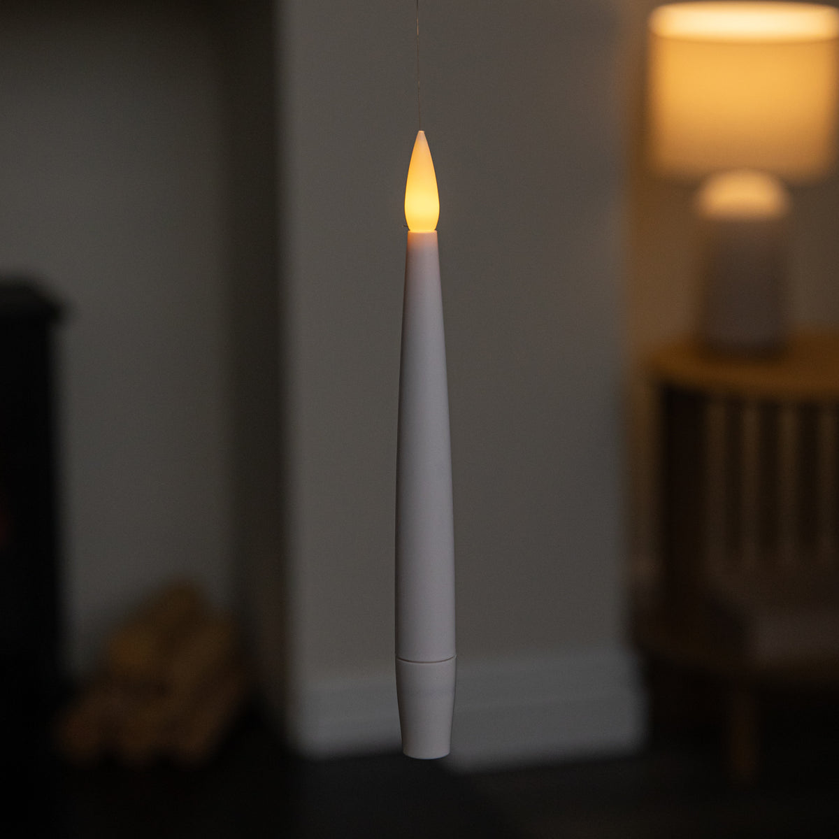 Set of 10 Floating LED Christmas Candles with Remote Control