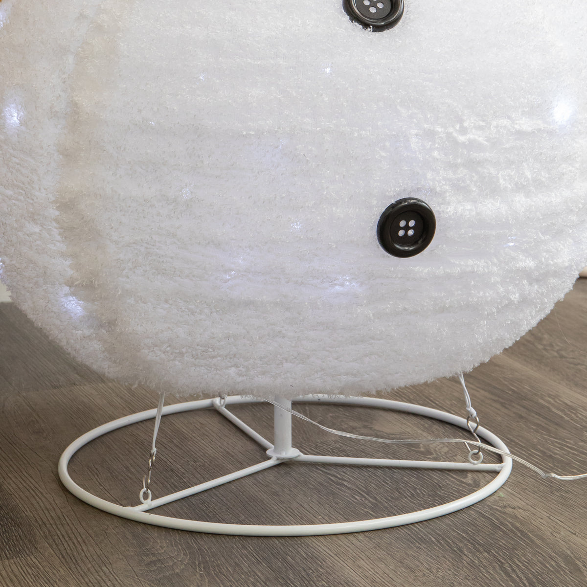 1.2m (4ft) Light up Foldable Christmas Snowman with 100 White LEDs
