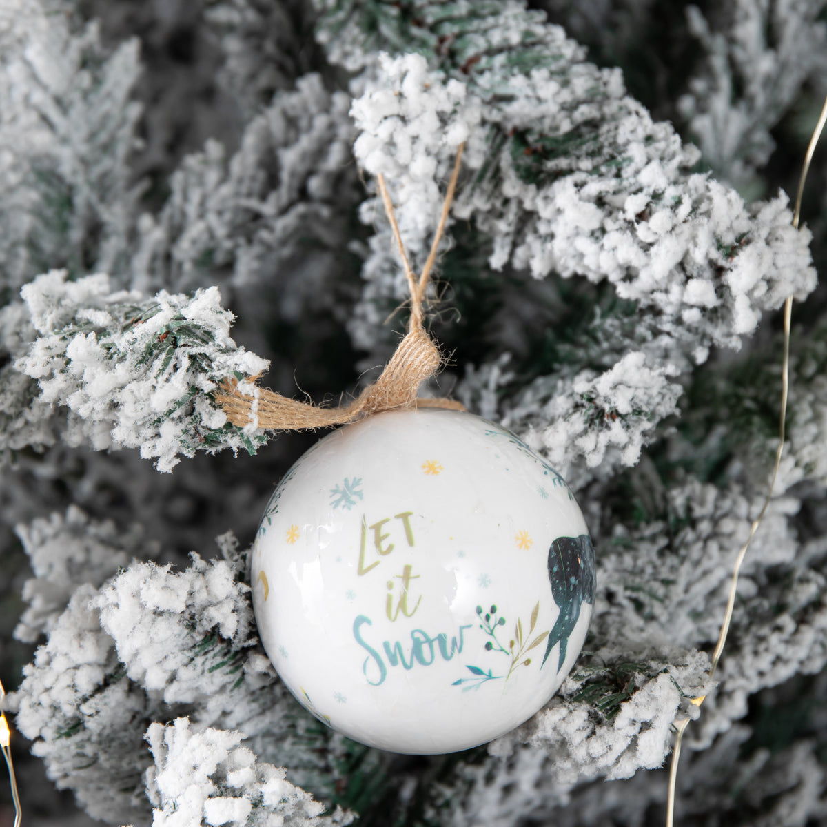 Set of 14 Traditional Vintage Christmas Stags Tree Baubles