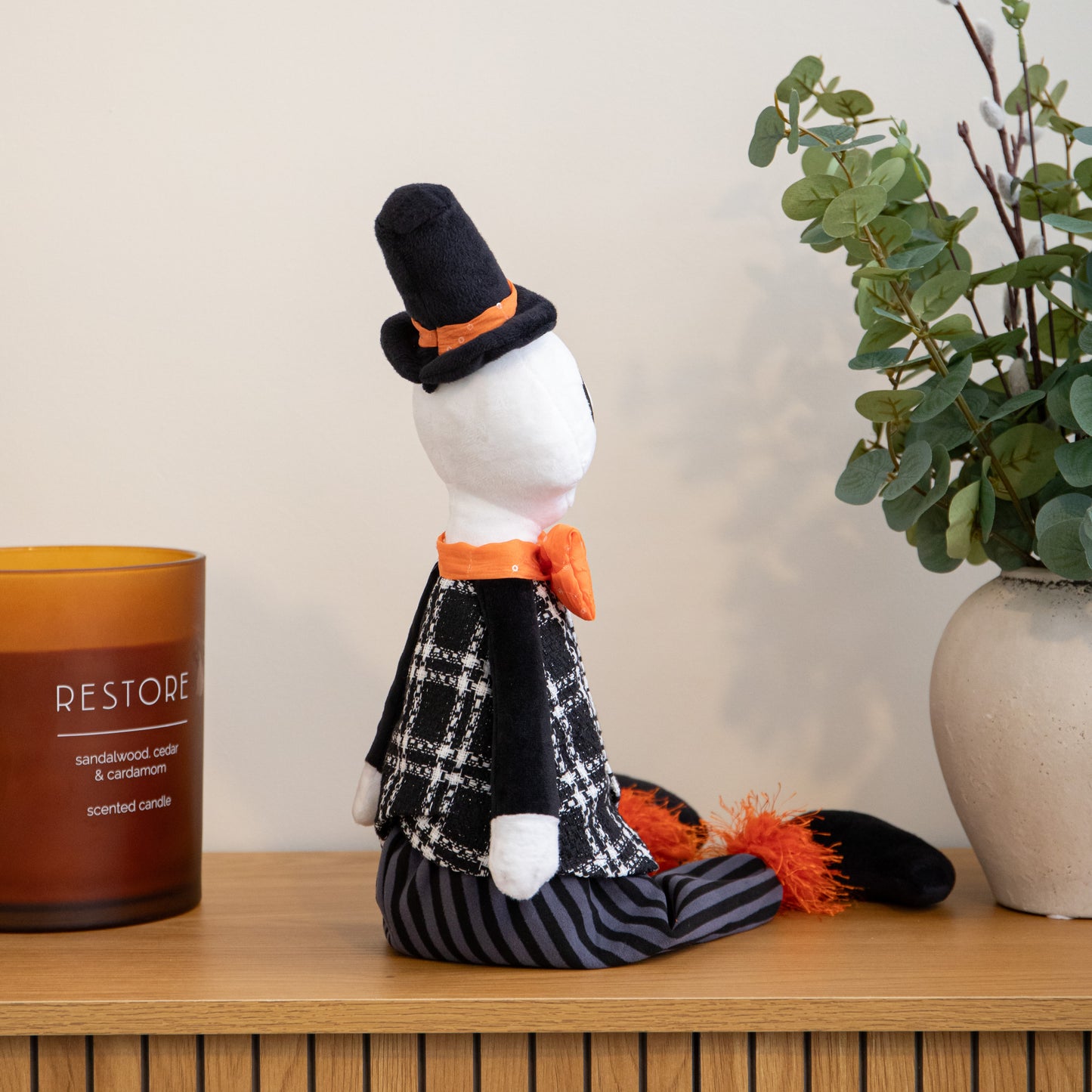 60cm Mr Bones Seated Halloween Decoration with Dangly Legs