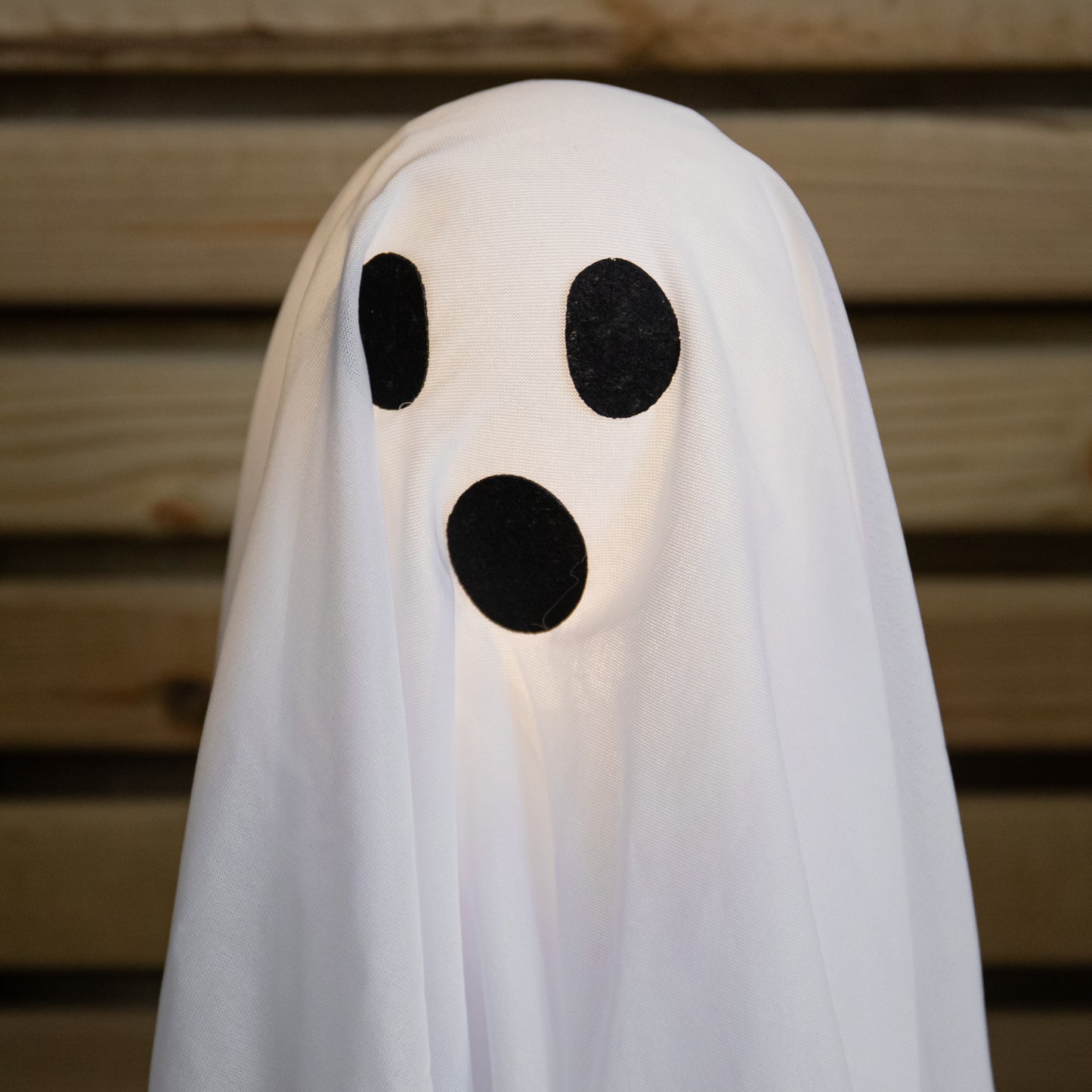 51cm Set of 3 Battery Powered Light up Ghost Halloween Path Lights with LEDs