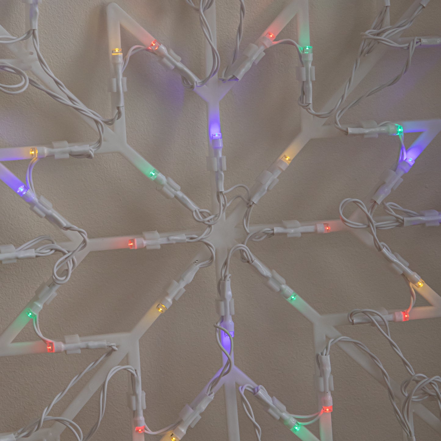 34cm Battery Operated Light up Christmas Snowflake with Multi-Coloured LEDs