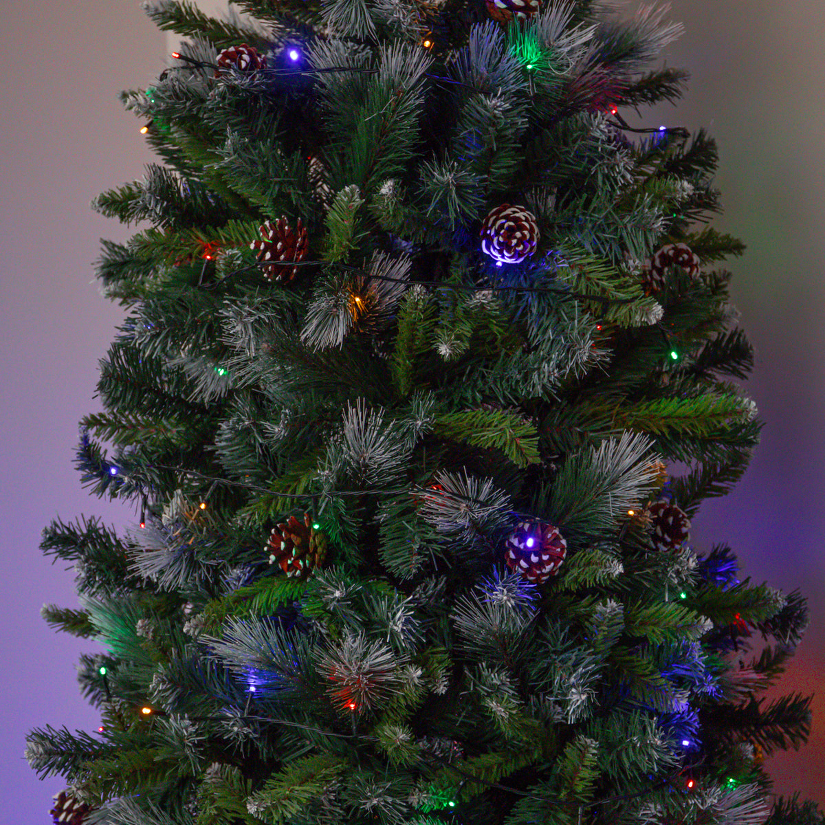 100m 1000 LED Multi-Action Christmas String Lights in Multi-Coloured