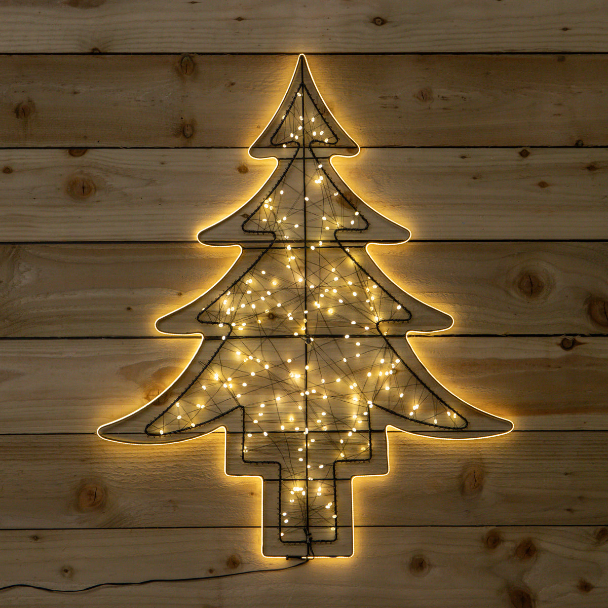 80cm Light up Halo Christmas Tree Decoration with Warm White LEDs