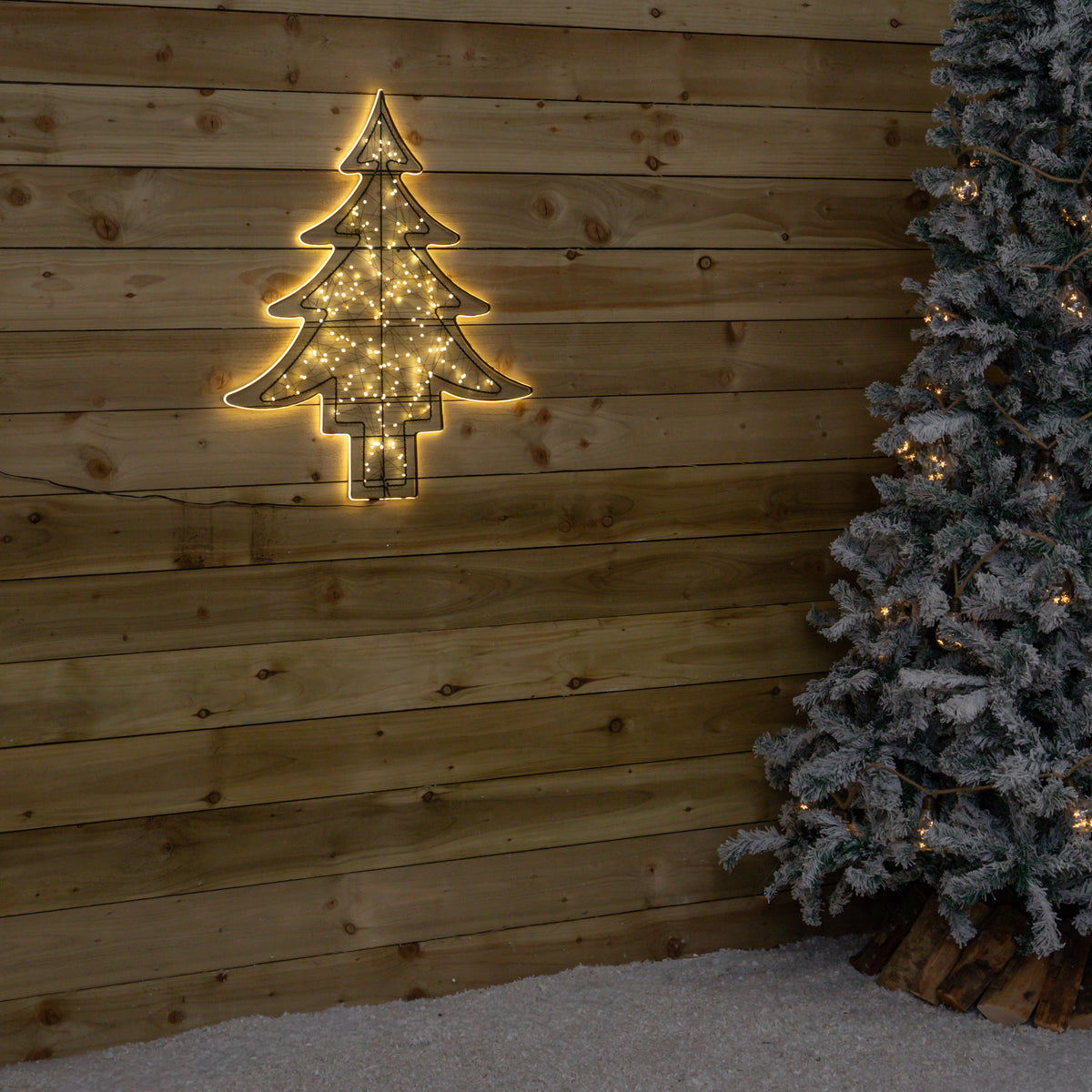 80cm Light up Halo Christmas Tree Decoration with Warm White LEDs