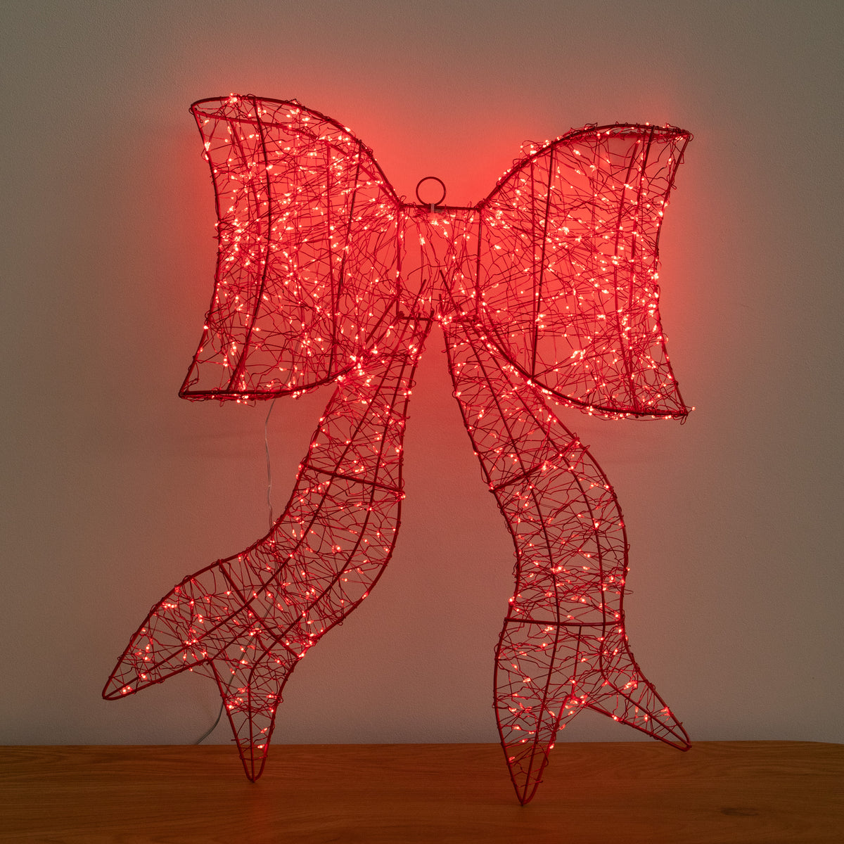 58cm Light up Red Galaxy Christmas Bow with 960 Red LEDs