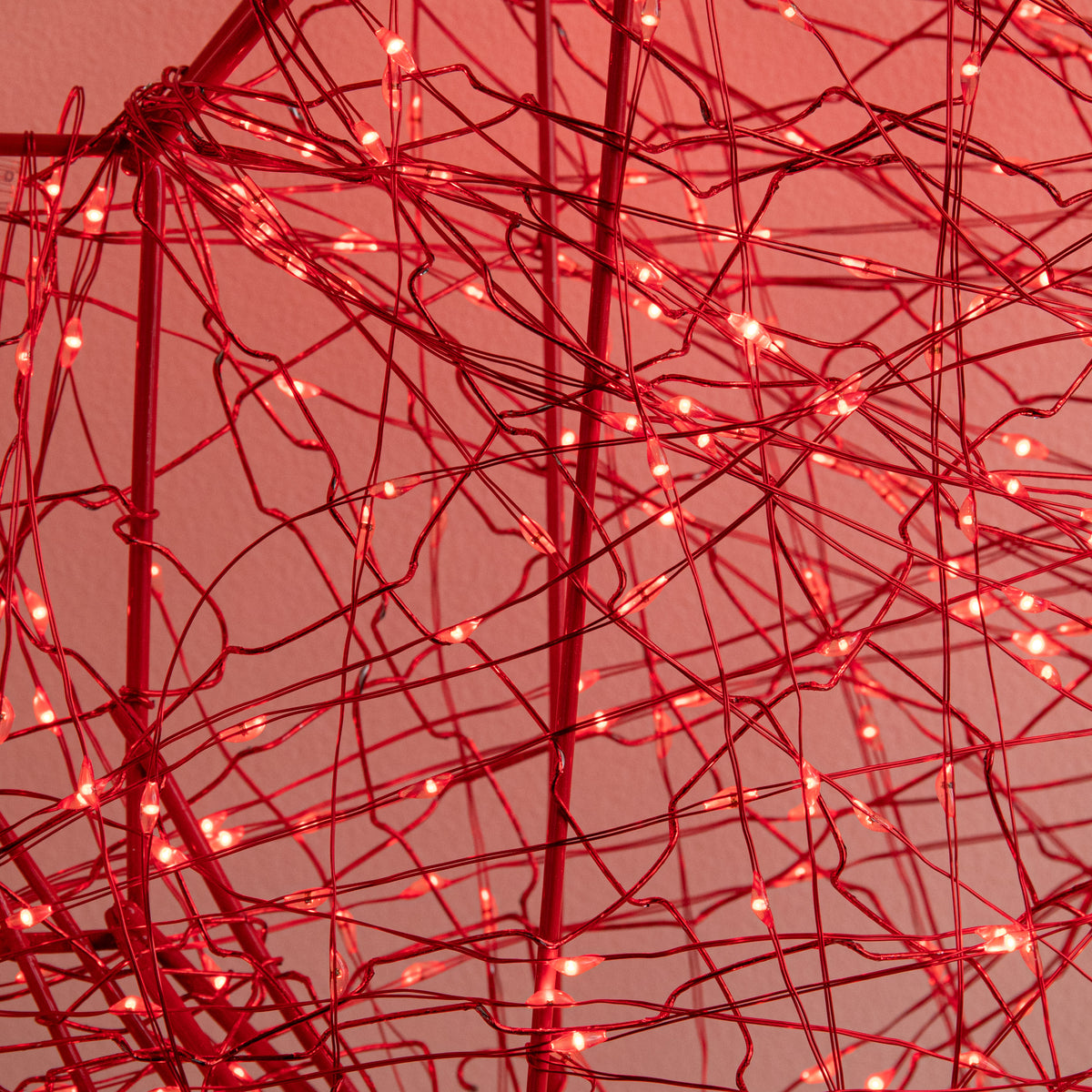 58cm Light up Red Galaxy Christmas Bow with 960 Red LEDs