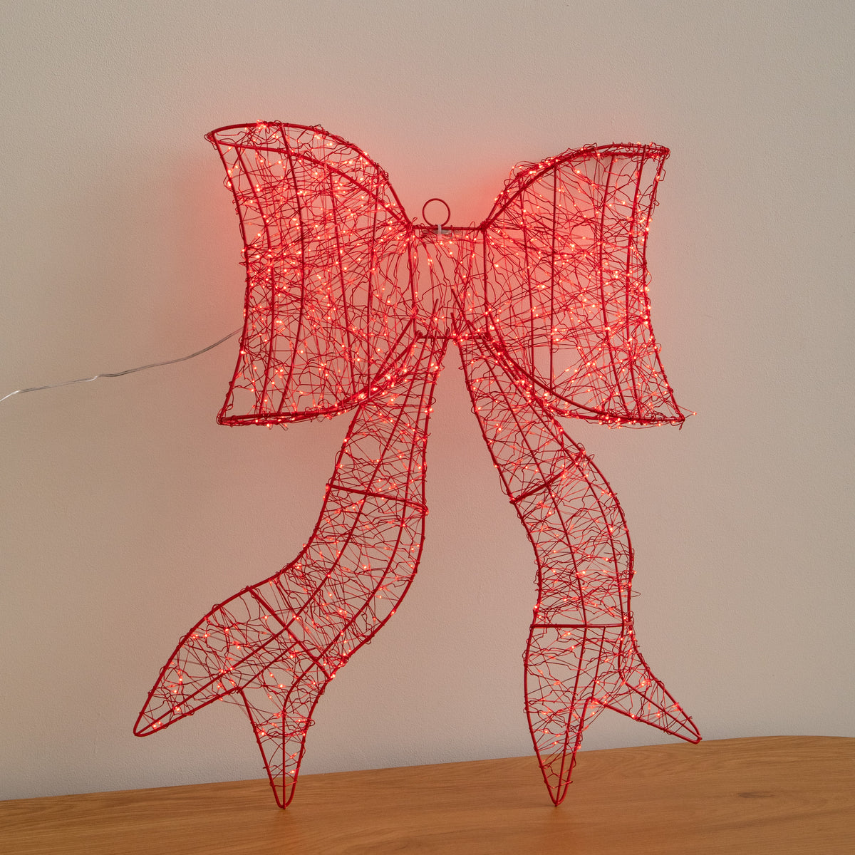 58cm Light up Red Galaxy Christmas Bow with 960 Red LEDs