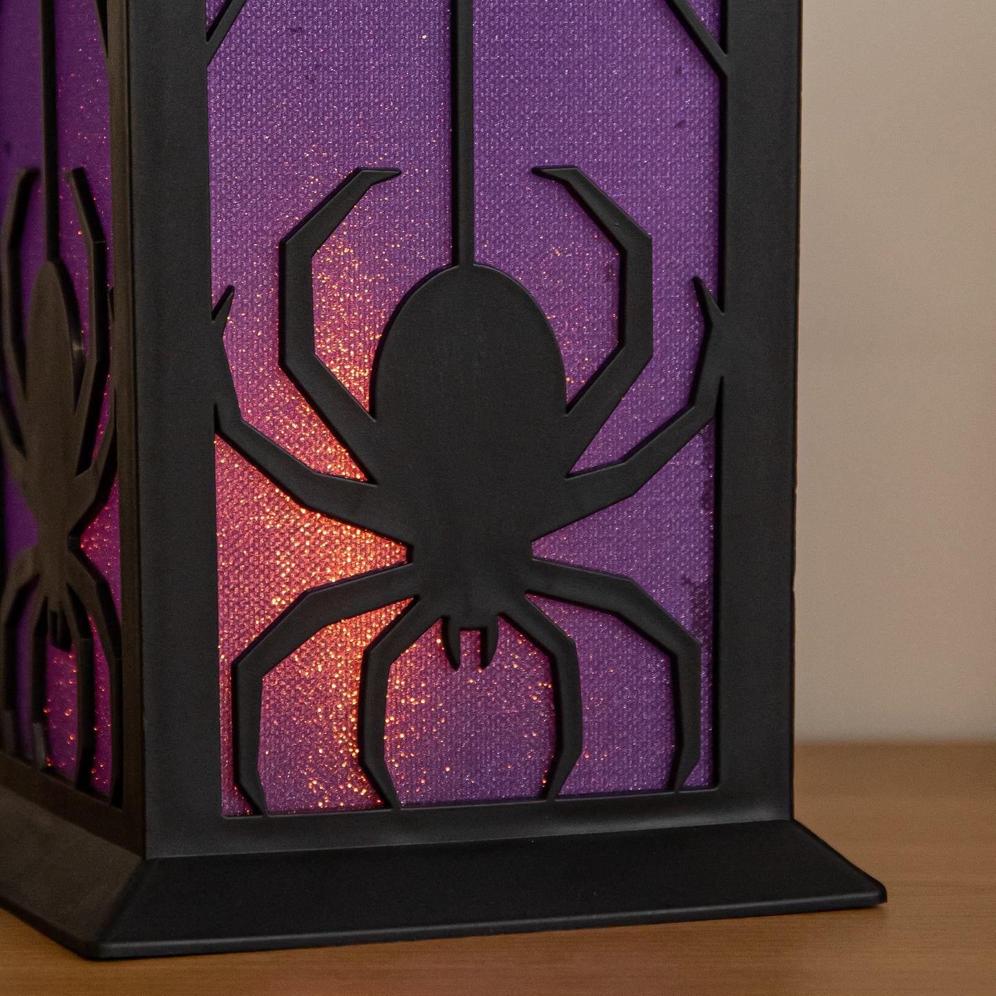 32cm Battery Powered Light up Spider Halloween Lantern with LEDs