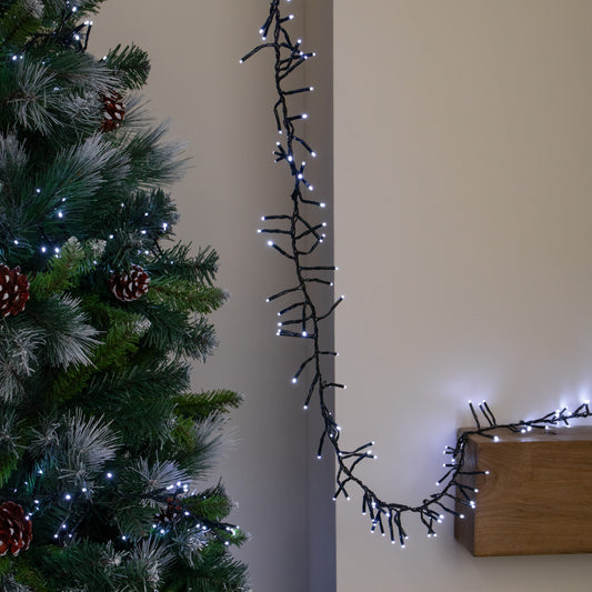 5m 500 LED Cluster Christmas String Lights in Cool White