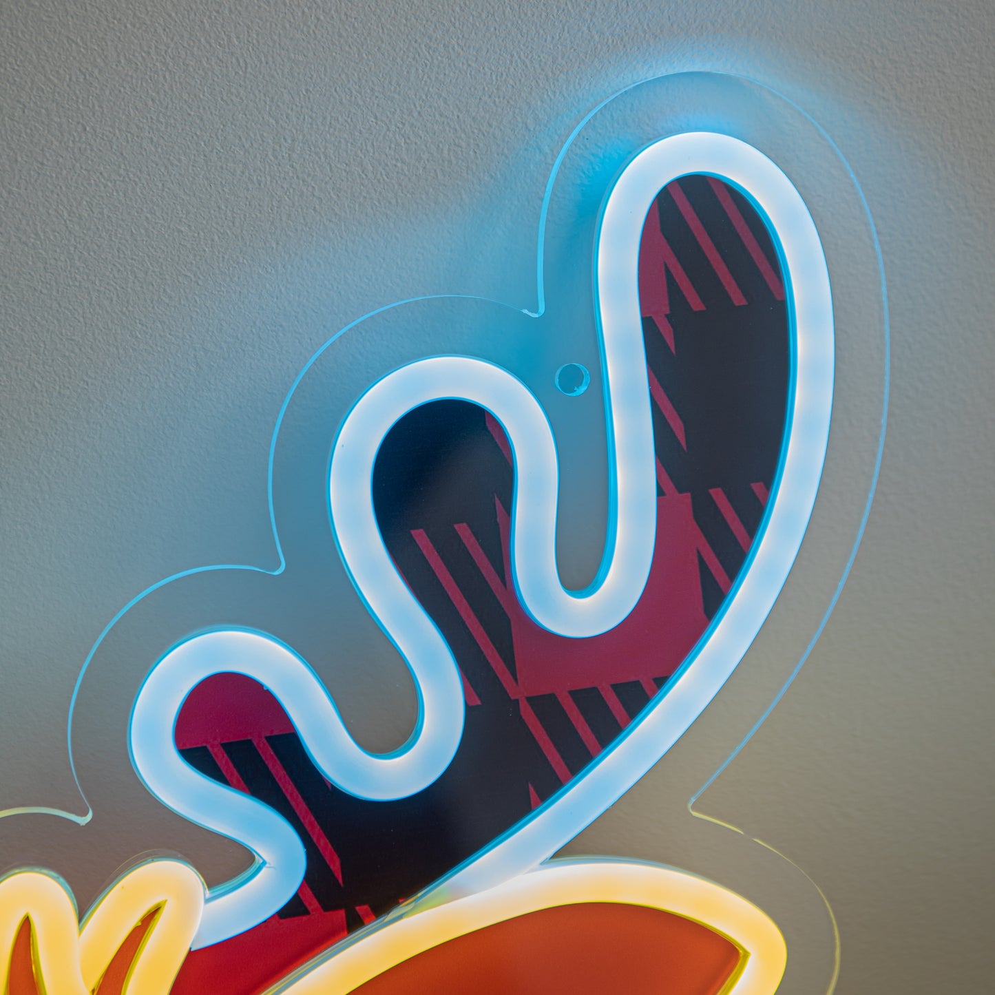 35cm Light Up Rudy Reindeer Christmas Decoration USB LED Neon Sign