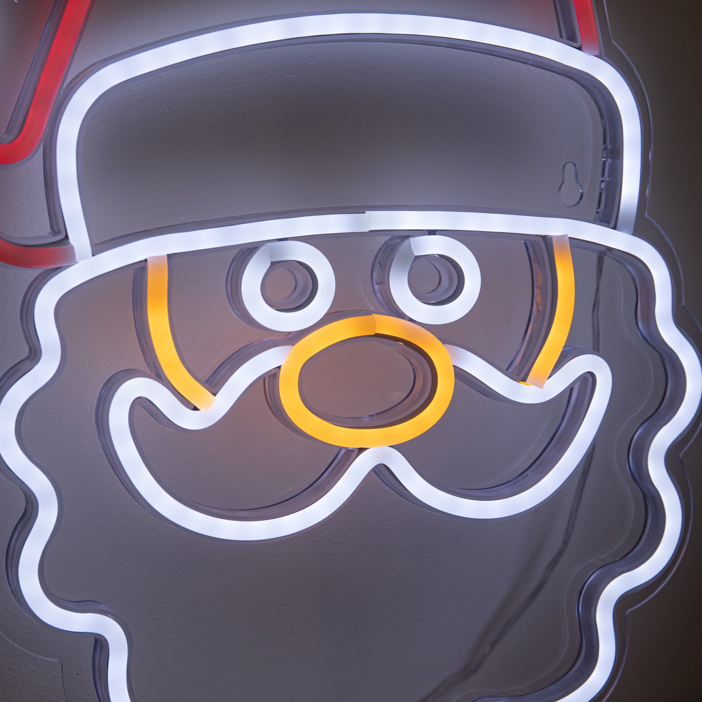 35cm Santa Neon-Style Light Up Christmas Decoration with USB Power Cable