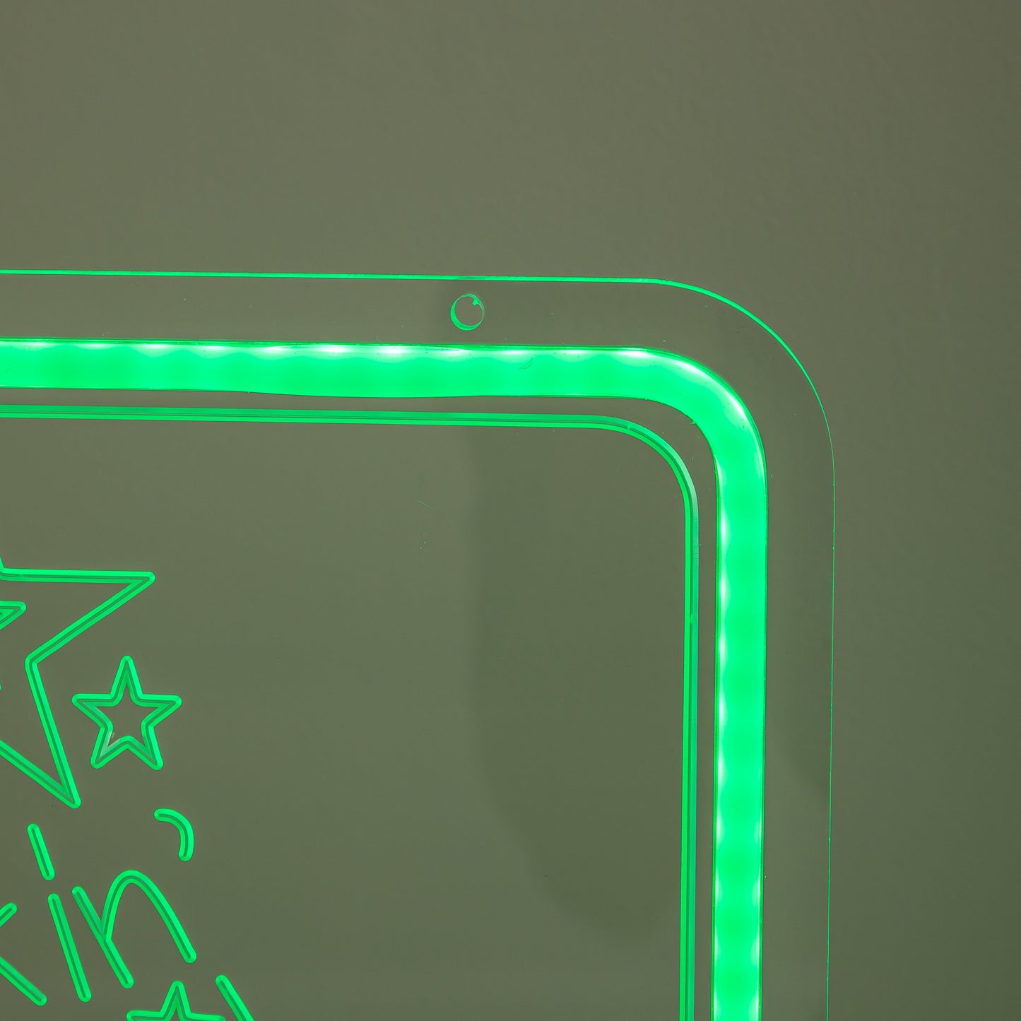 40cm USB Powered Green Neon Rockin' Around the Christmas Tree LED Sign