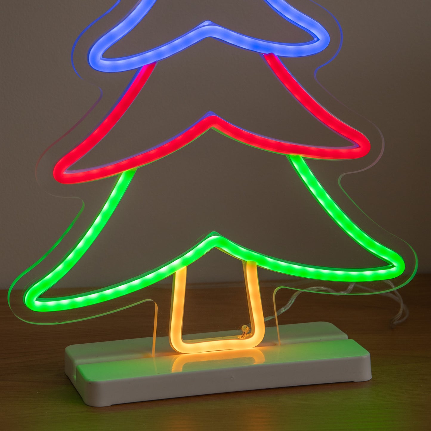 43cm Neon Flex Christmas Tree Light with 215 Multi-Coloured LEDs