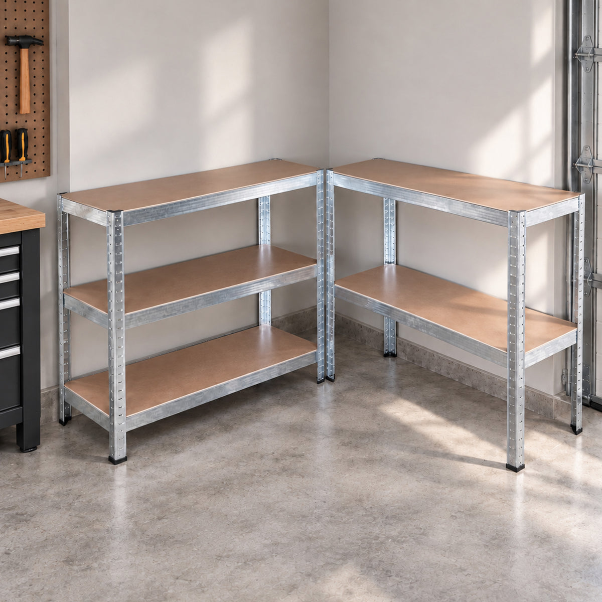 0.9m x 1.8m 5 Tier Heavy Duty Metal Shelving Storage Racking Unit