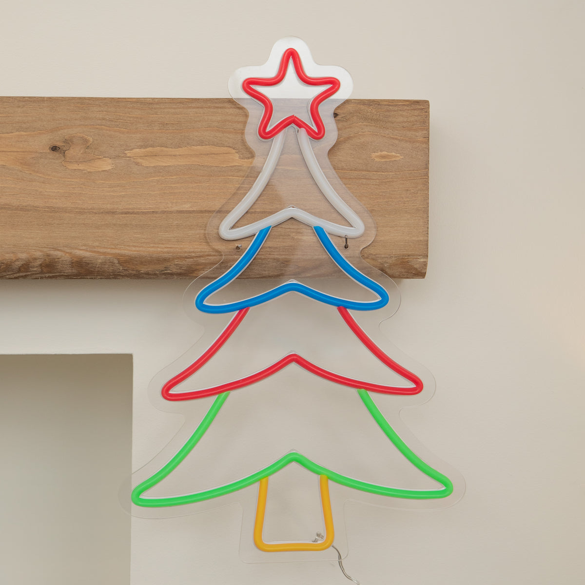 43cm Neon Flex Christmas Tree Light with 215 Multi-Coloured LEDs