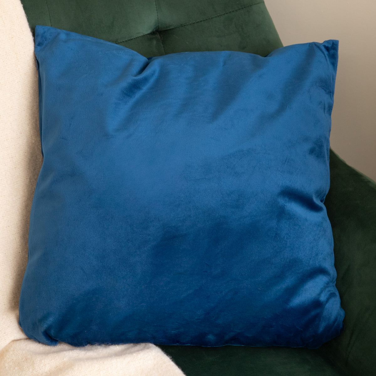 45cm Sapphire Snowflake Soft Christmas Decorative Cushion