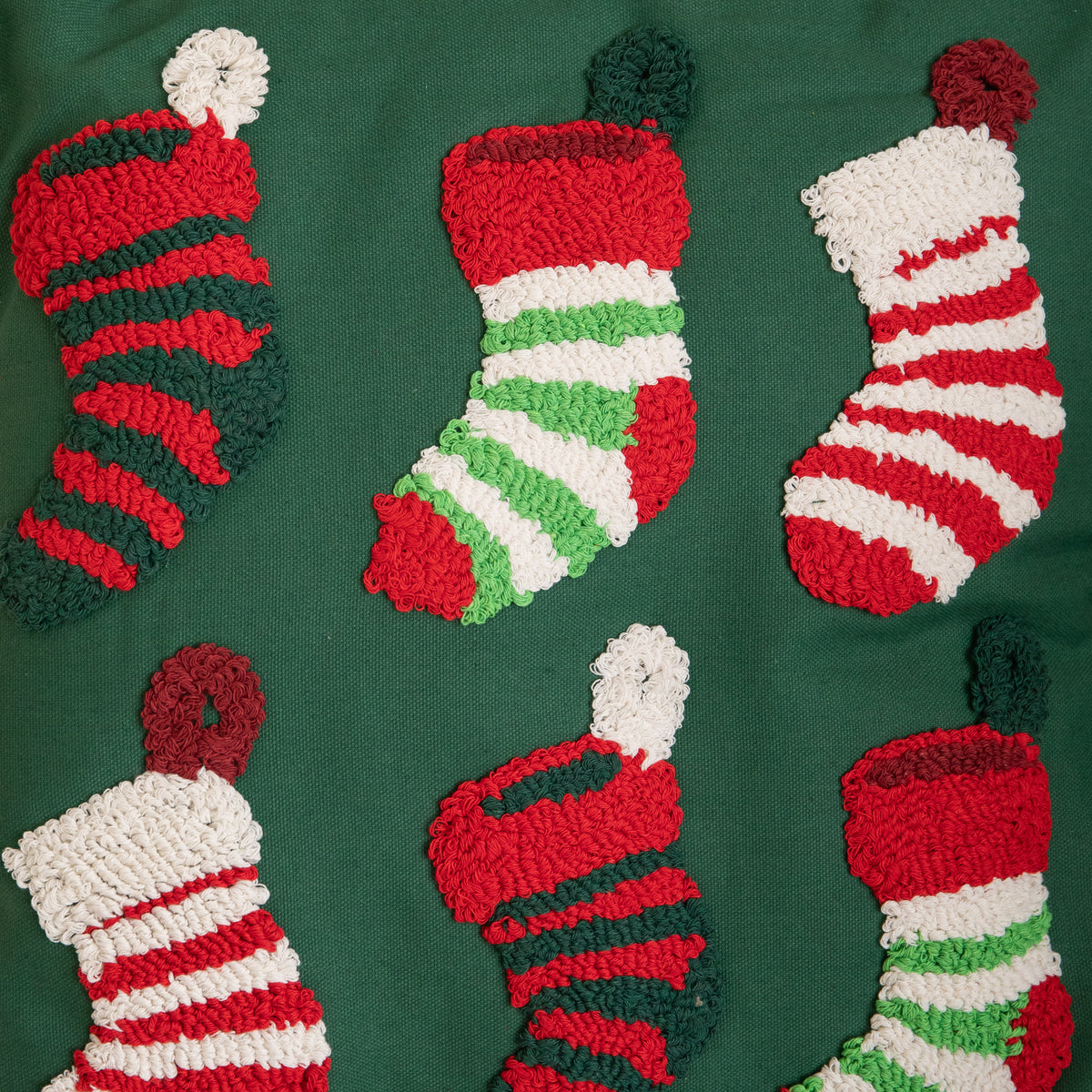 45cm Dark Green Soft Decorative Christmas Stocking Cushion
