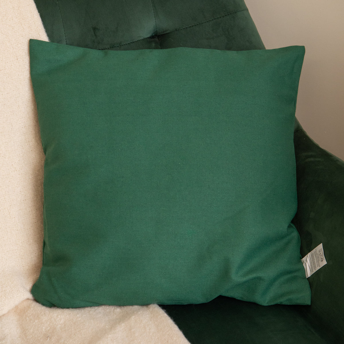 45cm Dark Green Soft Decorative Christmas Stocking Cushion