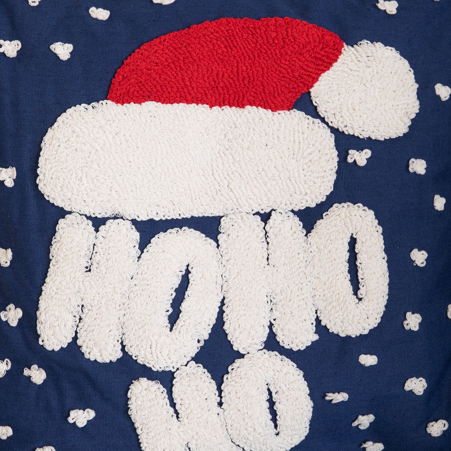 44cm Dark Blue Ho Ho Ho Santa Hat Soft Christmas Decorative Cushion 