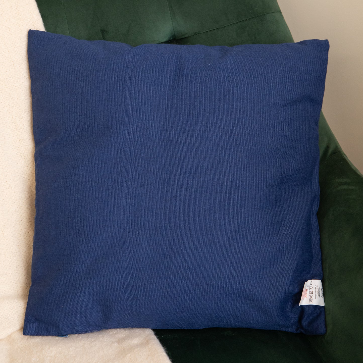 44cm Dark Blue Ho Ho Ho Santa Hat Soft Christmas Decorative Cushion 