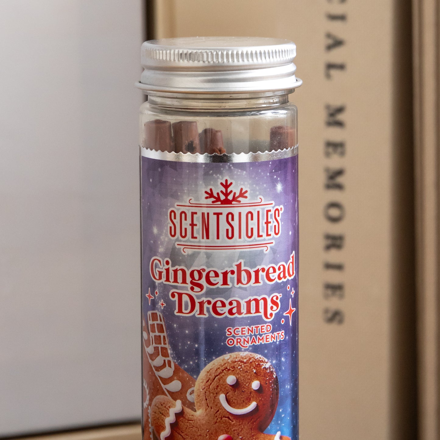 25g Gingerbread Dreams Scented Christmas Scentsicles with Hanging Hooks