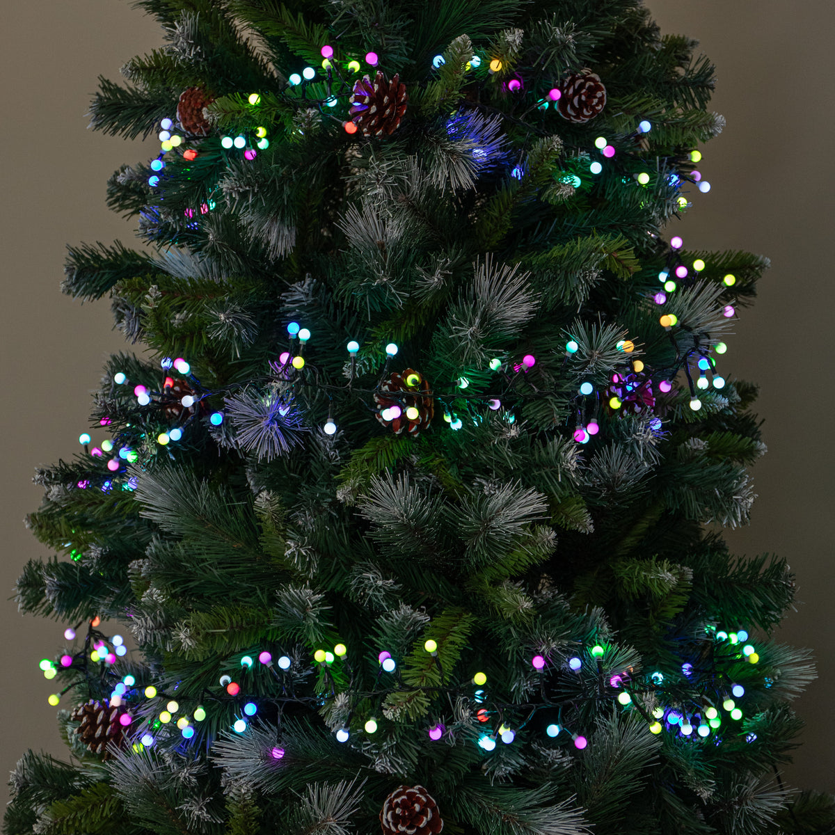 5m 500 LED Colour Changing Globe Cluster Christmas String Lights