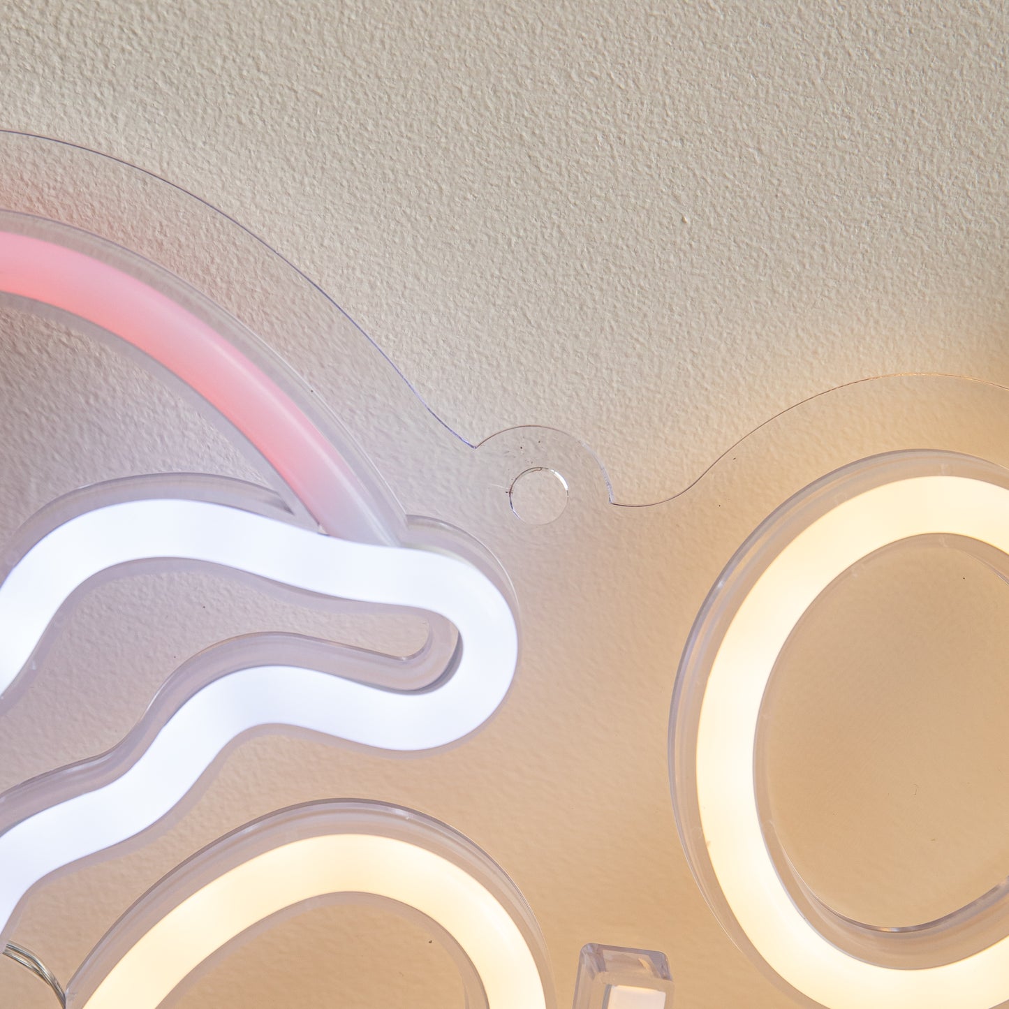 43cm Multicoloured Neon Merry Christmas LED Sign with USB Cable