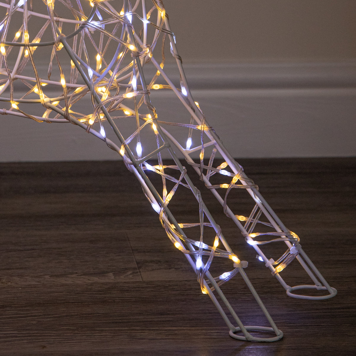 41cm Light Up Christmas Baby Reindeer with White & Warm White Twinkling LEDs